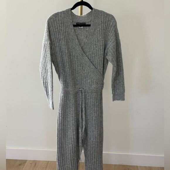 Central Park West Juniper Knit Jumpsuit in Heather Grey Long Sleeve L /NWOT - Picture 5 of 14